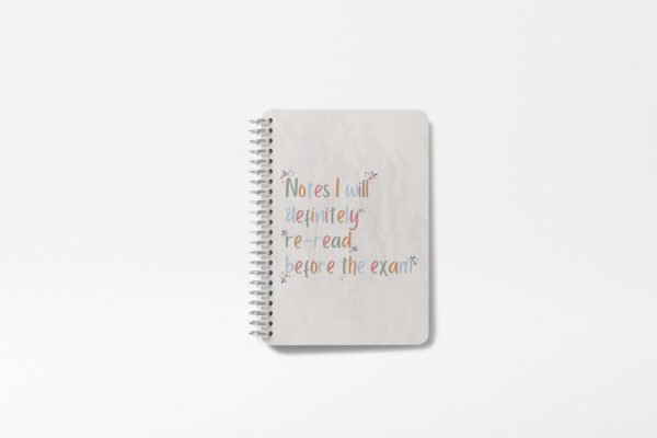 Notes I Will Re-Read - Caiet A4