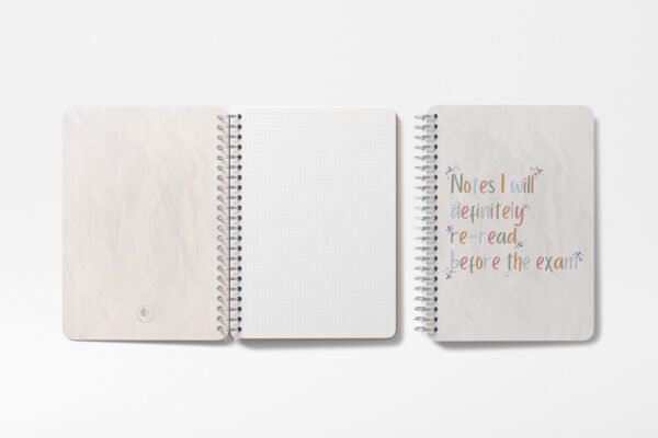 Notes I Will Re-Read - Caiet A4